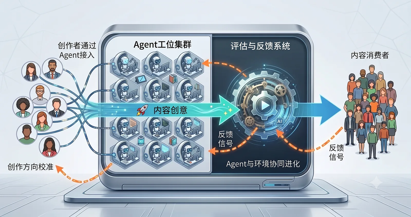 Agent 原生内容环境示意图